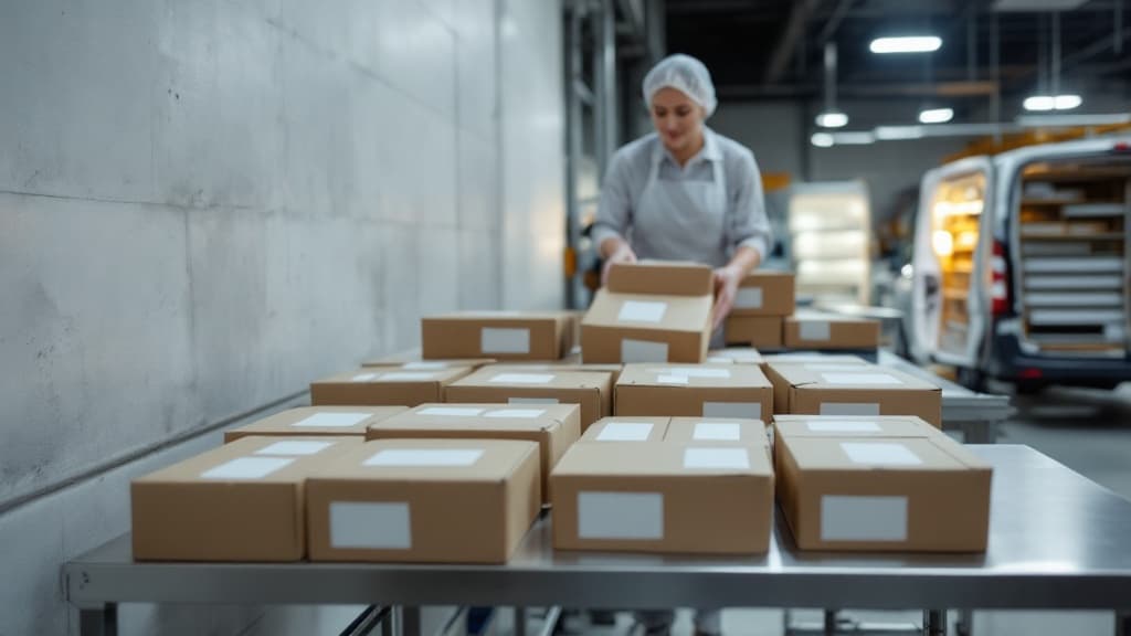 Professional cake production and packaging facility